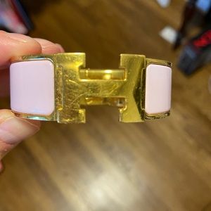 Hermès pink bracelet